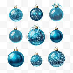 蓝色透明的球图片_蓝色闪亮的闪光发光和透明的圣诞