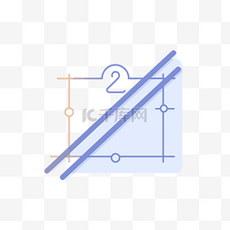 用户中心小图标图片_中心有两条线的分隔线的图标 向