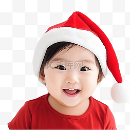 圣诞老人女孩图片_快乐明亮的圣诞节可爱的宝宝享受