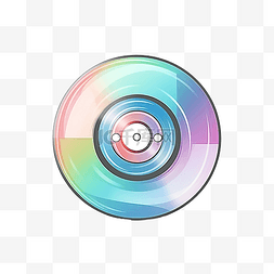 磁盘压缩图片_cd 用于以简约风格存储插图