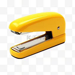孤立的黄色订书机
