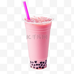 粉红珍珠奶茶