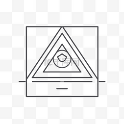 全视三角形图标 向量