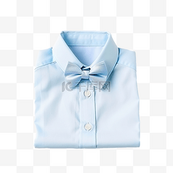 淡蓝色衬衫衣服配饰