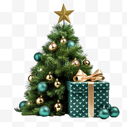 美丽的圣诞绿树新鲜的冷杉树枝和