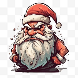 愤怒的圣诞老人 向量