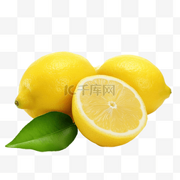 孤立的柠檬果