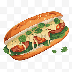 三明治奶酪图片_肉丸子 向量