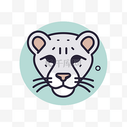 动物界面设计图片_动物标志矢量狮子抽象标志矢量标