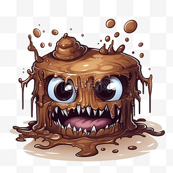 甜蜜告白季主图图片_令人毛骨悚然的饼干怪物巧克力蛋