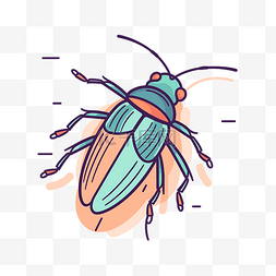 彩色蜂虫孤立插图 向量