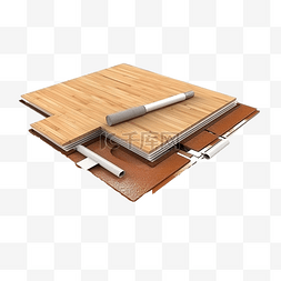 木地板安装固定镶木地板在地板上