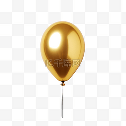 金色金属派对气球