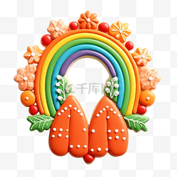 圣尼古拉斯日装饰元素胡萝卜和彩