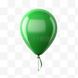 绿色的卡片图片_绿色3D氦气球