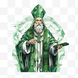 aigenerative saint patrick bishop 插图