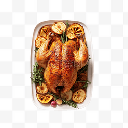 感恩节餐桌图片_节日晚餐烤鸡