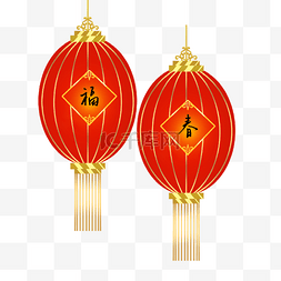 节日剪纸边框图片_春节兔年中国新年红色灯笼卡通