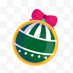 圣诞节彩球绿色
