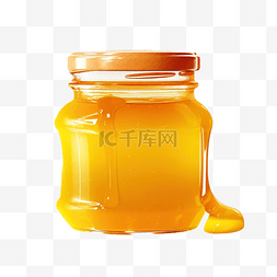 养蜂业图片_黄色蜂蜜罐 PNG 文件