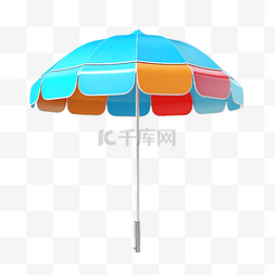 沙滩伞图片_3D沙滩伞