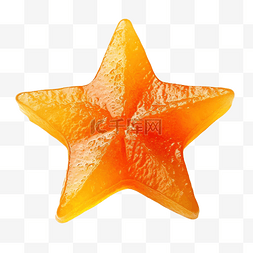 星星形状食物图片_甜点库蒂亚上星星形状的蜜饯橙子