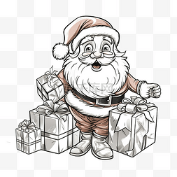 幼儿园打卡奖状图片_为孩子们与圣诞老人和圣诞礼物进