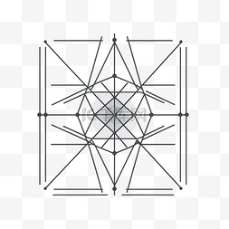 几何三图片_上面画有三条线的几何正方形的插