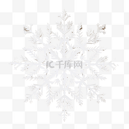 白色圆形水晶图片_白色创意雪花形状的手工圣诞花环