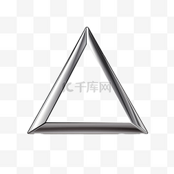 银色三角形徽章