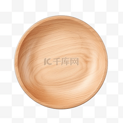 木杯子图片_隔离的空圆形木盘或碗