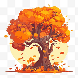秋天的树 向量