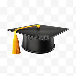 安全教育插图图片_3d 插图彩色毕业帽