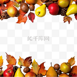 秋天枫叶落图片_苹果的秋天边框