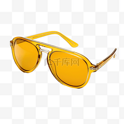 优雅的框架图片_黄色太阳镜眼镜