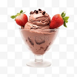 巧克力草莓冰淇淋