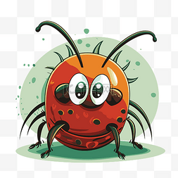 bug 剪贴画卡通人物昆虫 bug 矢量图