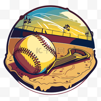 垒球本垒板 向量