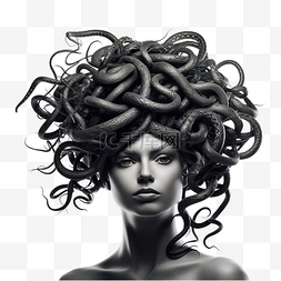 美杜莎希腊方法蛇作为头发