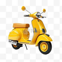 黄色踏板车旧