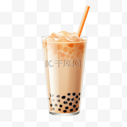 泡泡奶茶 珍珠奶茶 PNG