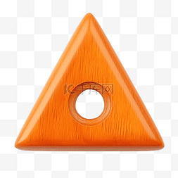 推拉式玻璃门图片_橙色卡通三角木按钮