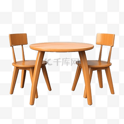 桌椅黑色图片_椅子和桌子 3d 插图