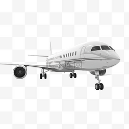 飞机运输的 3d 插图