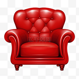 红色座位图片_红色沙发舒适椅子装饰