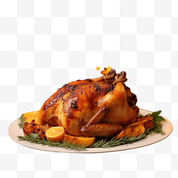 摆满食物的餐桌图片_圣诞餐桌上摆满了烤鸡，并用蜡烛
