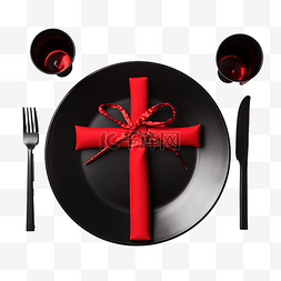 红色菜单边框图片_圣诞菜单概念