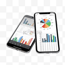 经济图表图片_用于分析金融业务概念的智能手机