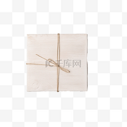 手办礼包装袋图片_手工制作的礼盒，采用质朴的白色