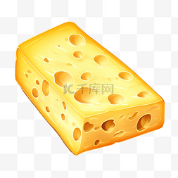 一块奶酪插画